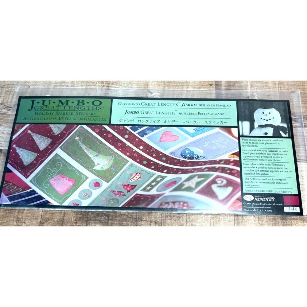 Creative Memories Jumbo Great Lengths Holiday Stickers
